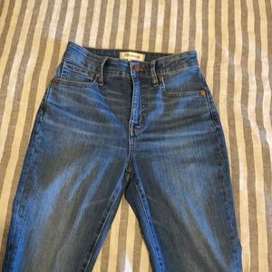 Madewell curvy high rise skinny crop
